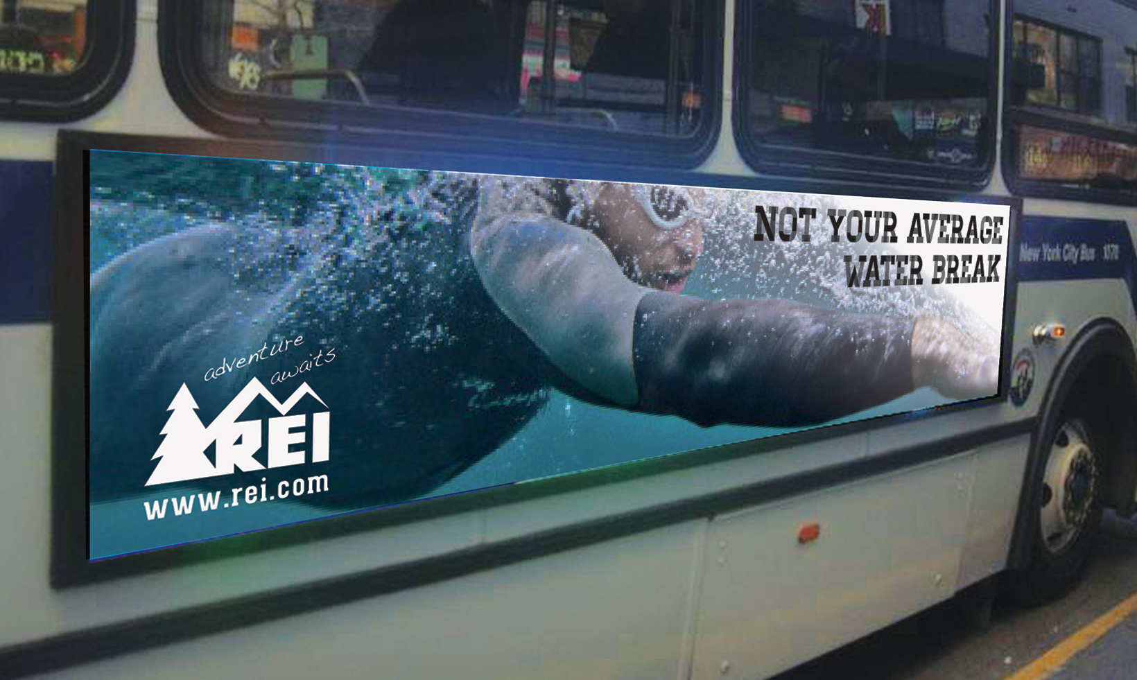 REI Public Transportation Ad Bus Placement